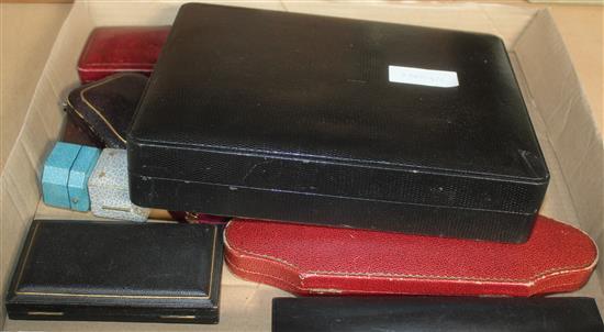 Various boxes